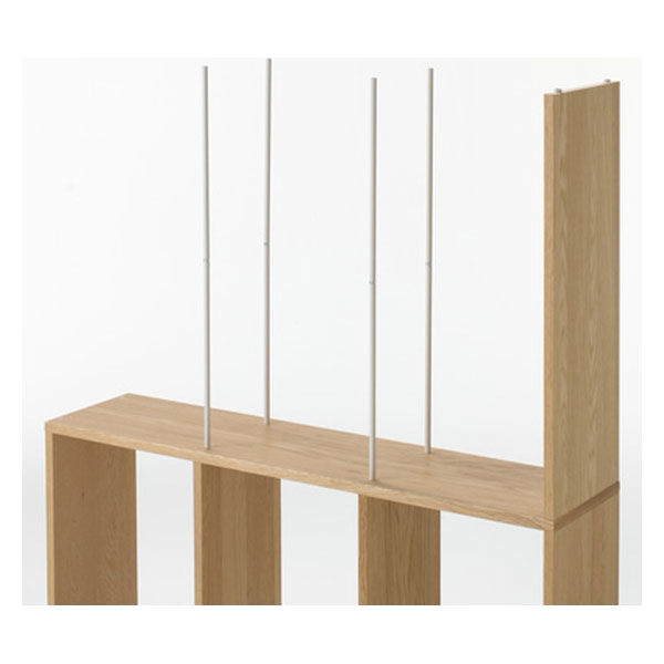 無印良品 スタッキングシェルフ ワイド 追加3段 オーク材 幅79.5×奥行