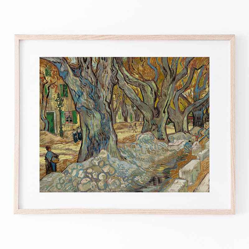 ボクらのアート / 黄色い空と輝く太陽のオリーブ林 Olive Trees(1889