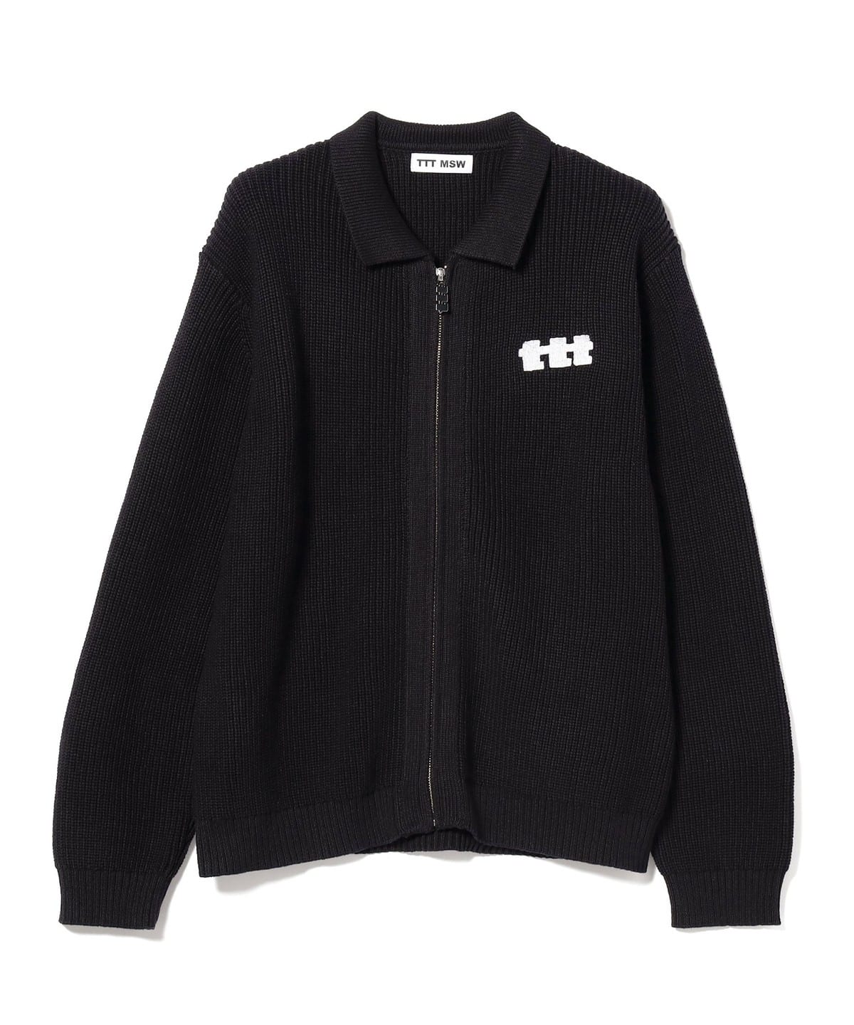 ttt msw 21aw panther knit cardigan M 黒
