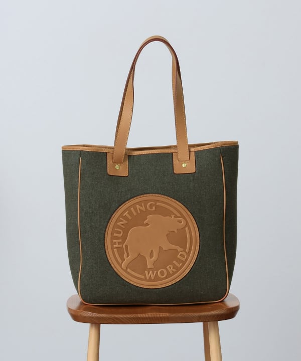 BEAMS F（ビームスF）【別注】HUNTING WORLD / コットンデニム トート