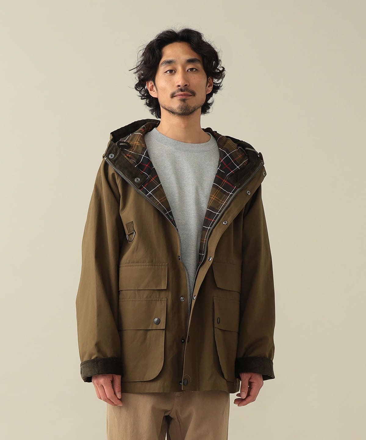 【すけさん様】ビームスF Barbourワックスコットン ジャケット/オリーブ すけさん様】ビームスF Barbourワックスコットン ジャケット/オリーブ