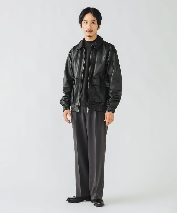 BEAMS HEART（ビームス ハート）レザー ブルゾン（ブルゾン レザー