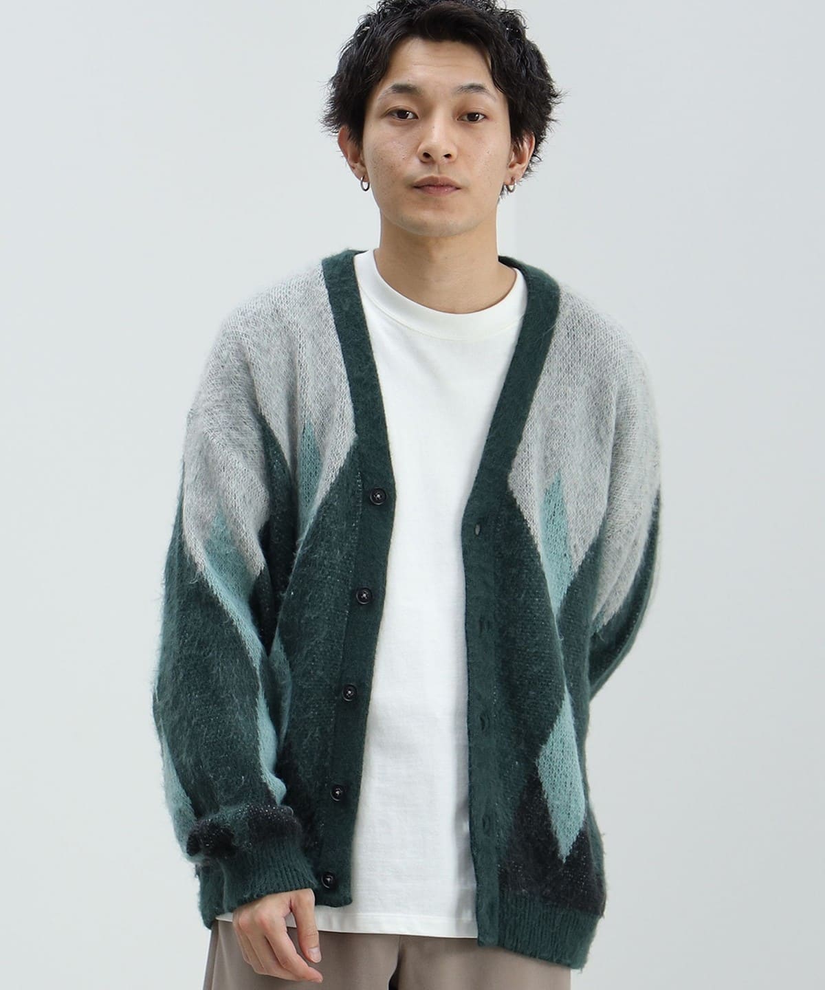 BEAMS HEART BEAMS HEART Shaggy Cardigan (Tops Cardigan) for sale