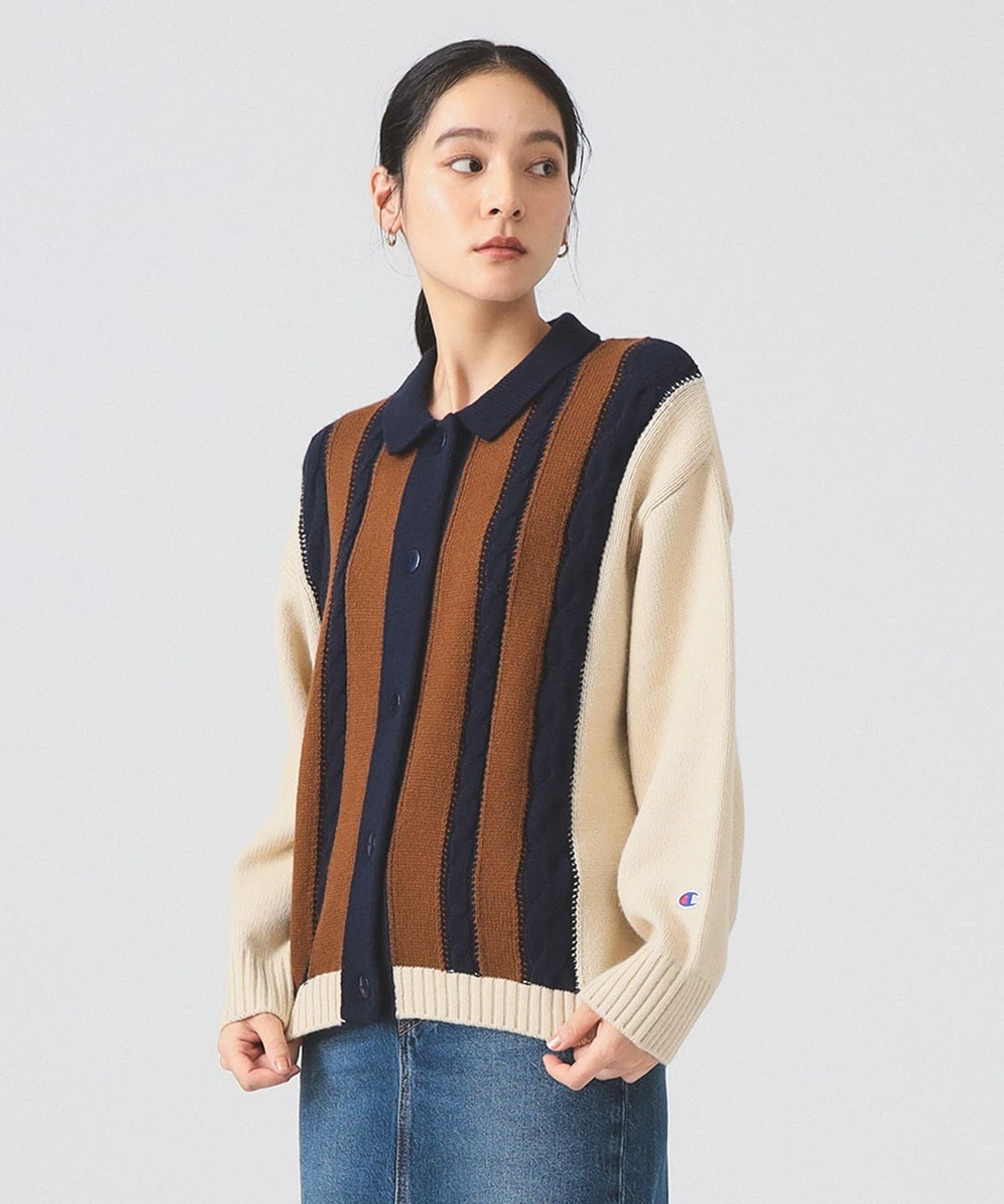 Ray BEAMS（レイ ビームス）【別注】Champion / ニット カーディガン