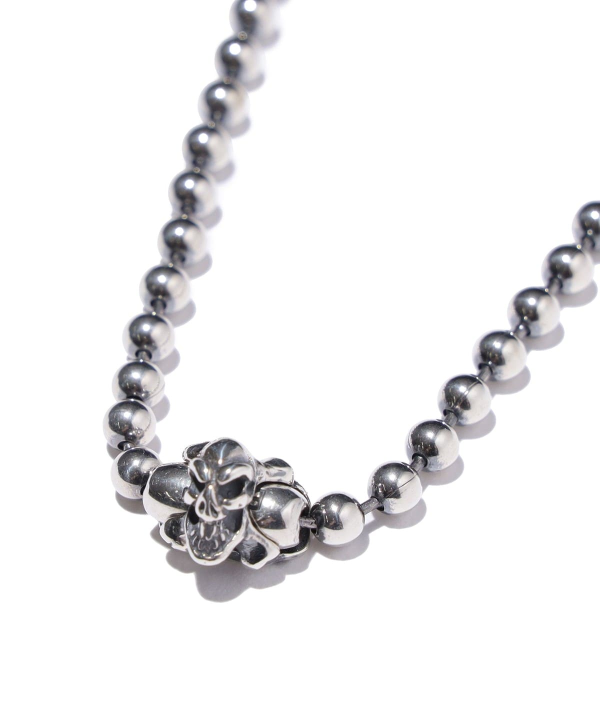 Bill Wall Leather（ビルウォールレザー）N876 - 4mm Ball Chain Skull