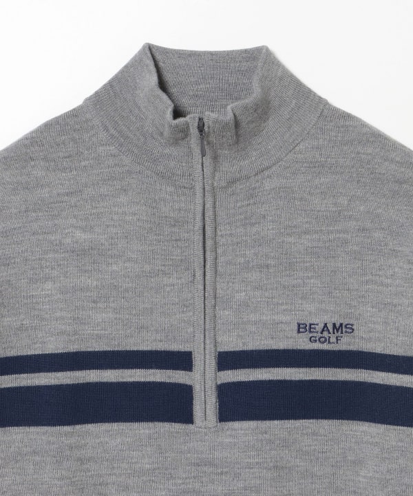 BEAMS GOLF（ビームス ゴルフ）PURPLE LABEL / ハーフジップ ボーダー