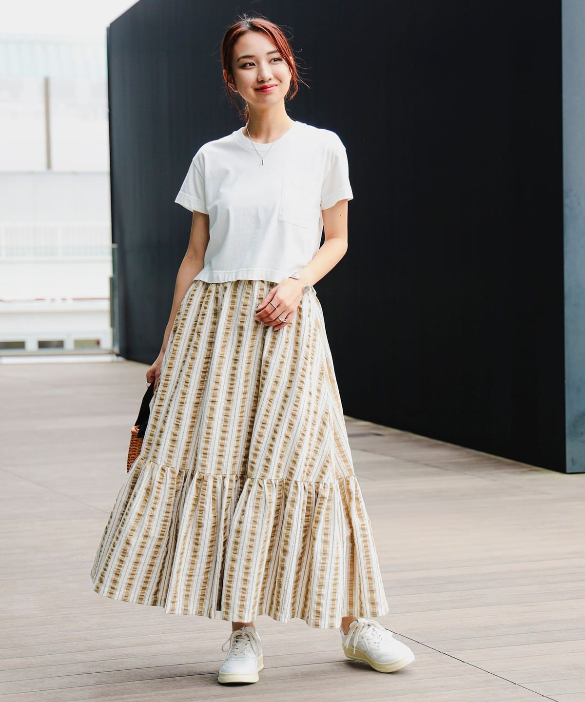 B:MING by BEAMS（ビーミング by ビームス）ストライプ ティアード