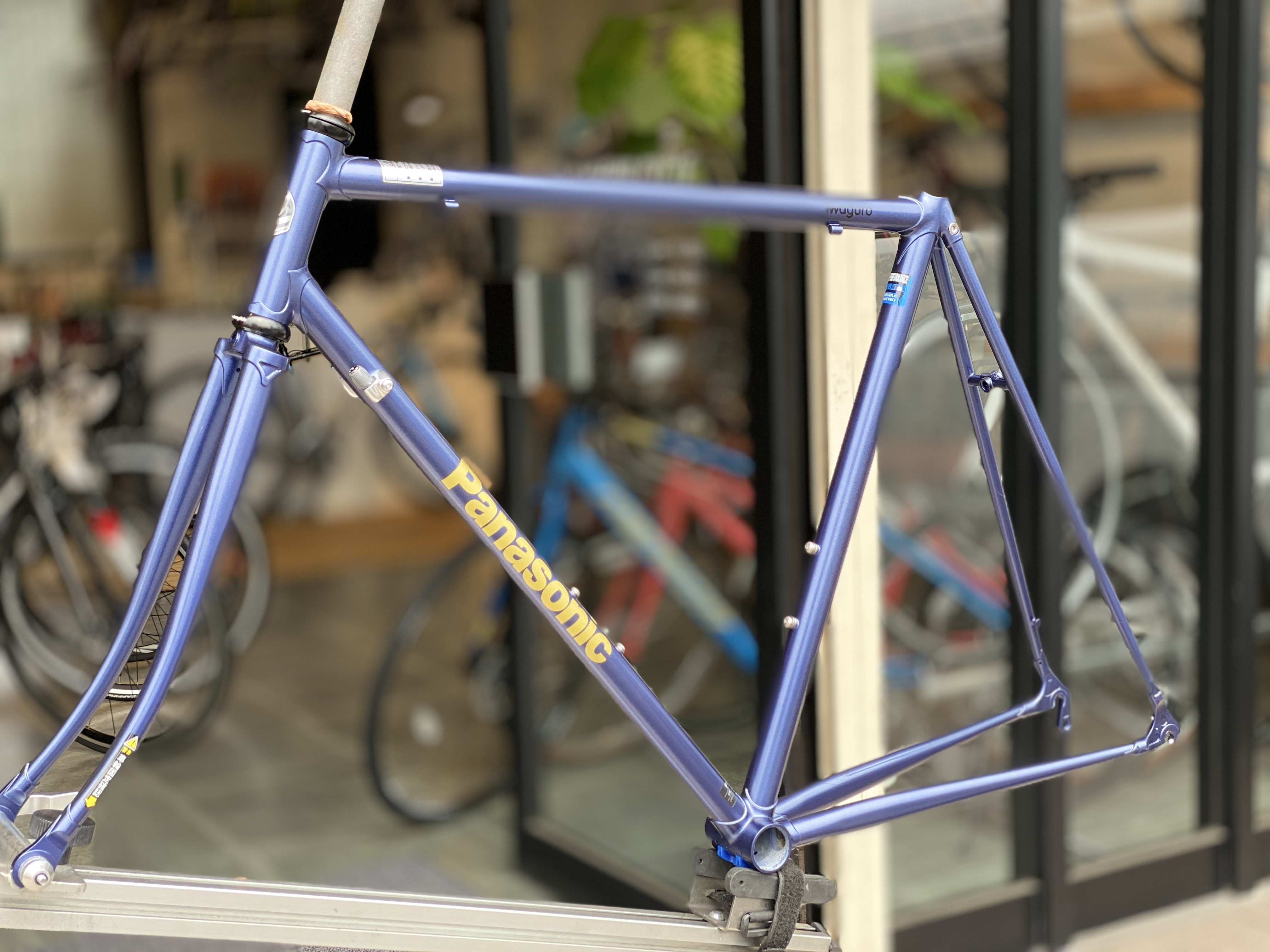 パナソニック競輪・自転車フレーム　色：パープルブルー クロモリ・ホリゾンタル・クロスバイク「SUPERSONIC CHILL」 - THIRDBIKES