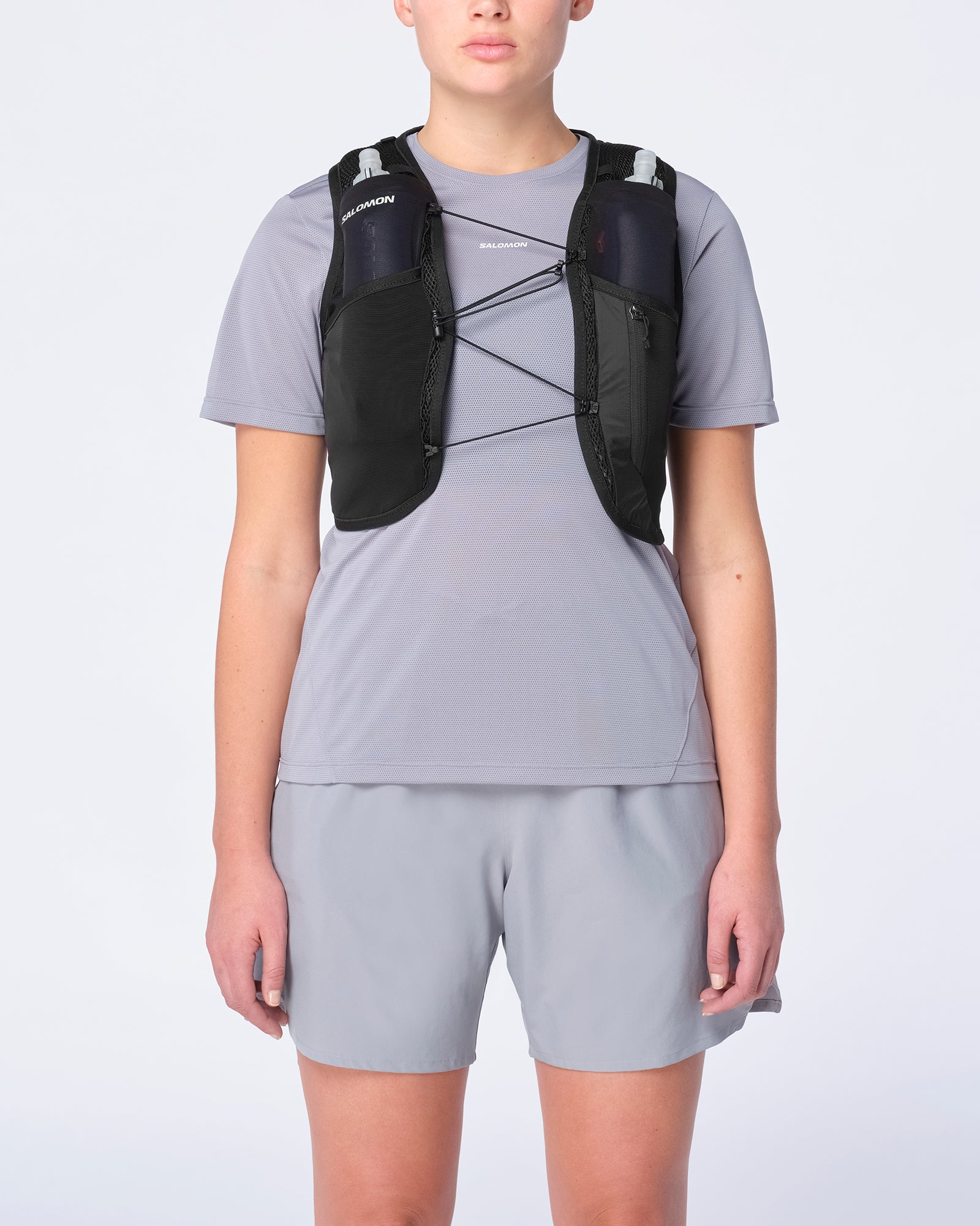 ACTIVE SKIN 4 Women's Running Vest with flasks included | Salomon