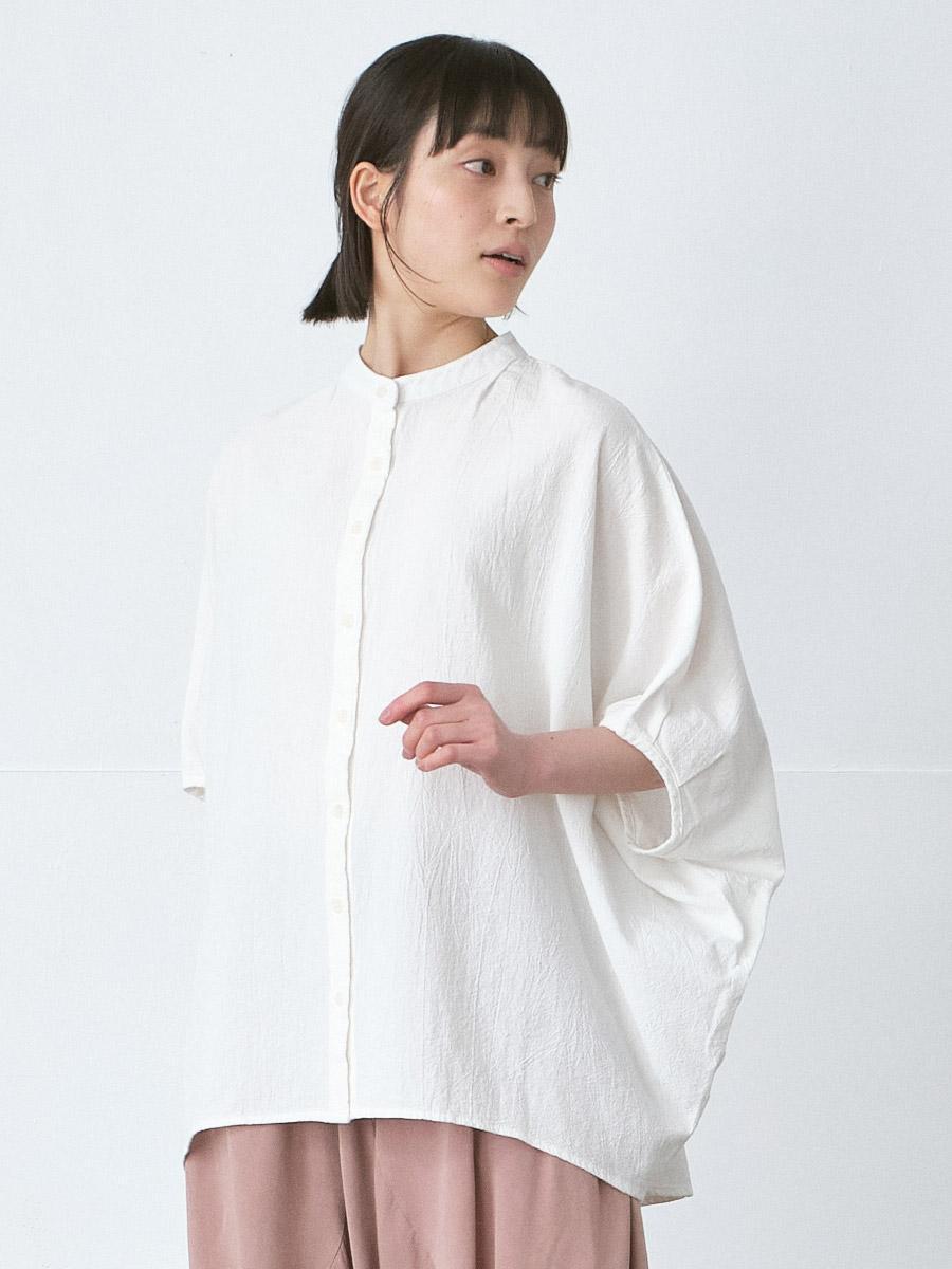 ドルマンブラウス 綿オックスワッシャー | シャツBLシチブソデ