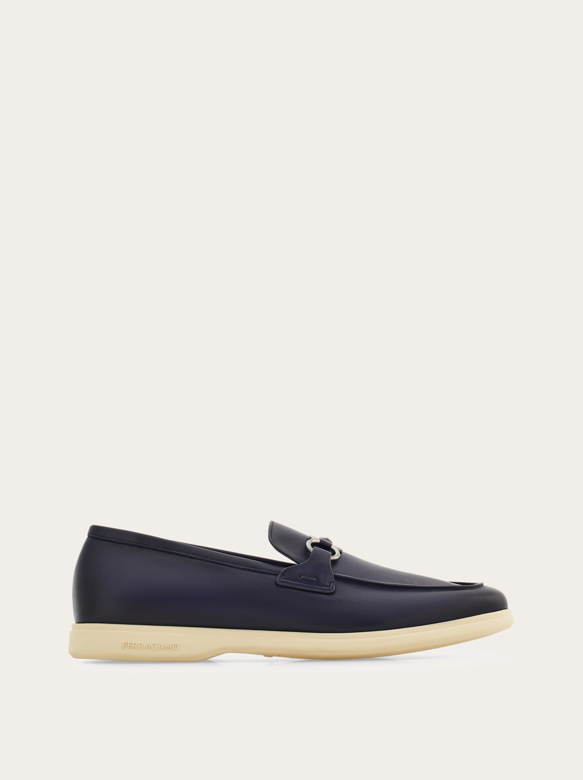 Casual loafer with Gancini ornament - Men | Ferragamo