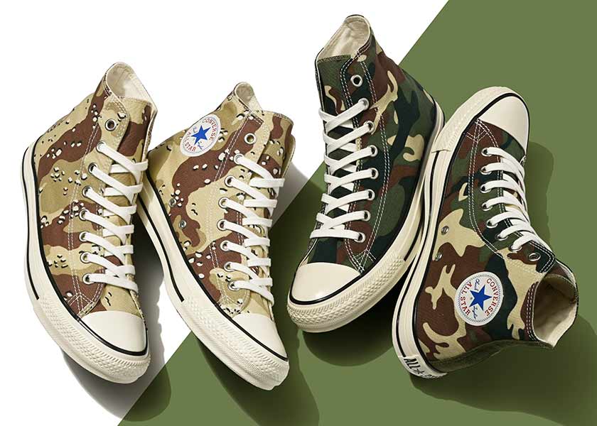 コンバース、オールスターにあのカモフラ柄が登場！ 大人気のマニア