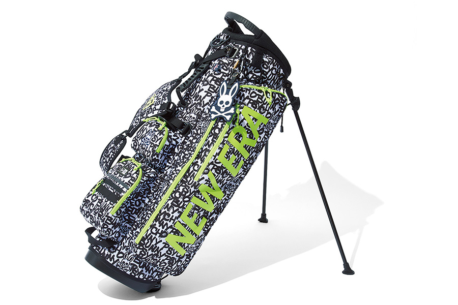 サイコバニー」×「ニューエラ」のコラボゴルフバッグ。この化学反応
