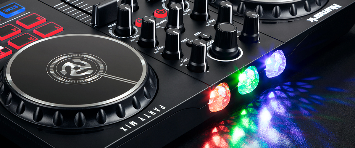 Party Mix DJ Controllers with Built-In Light Show | Numark