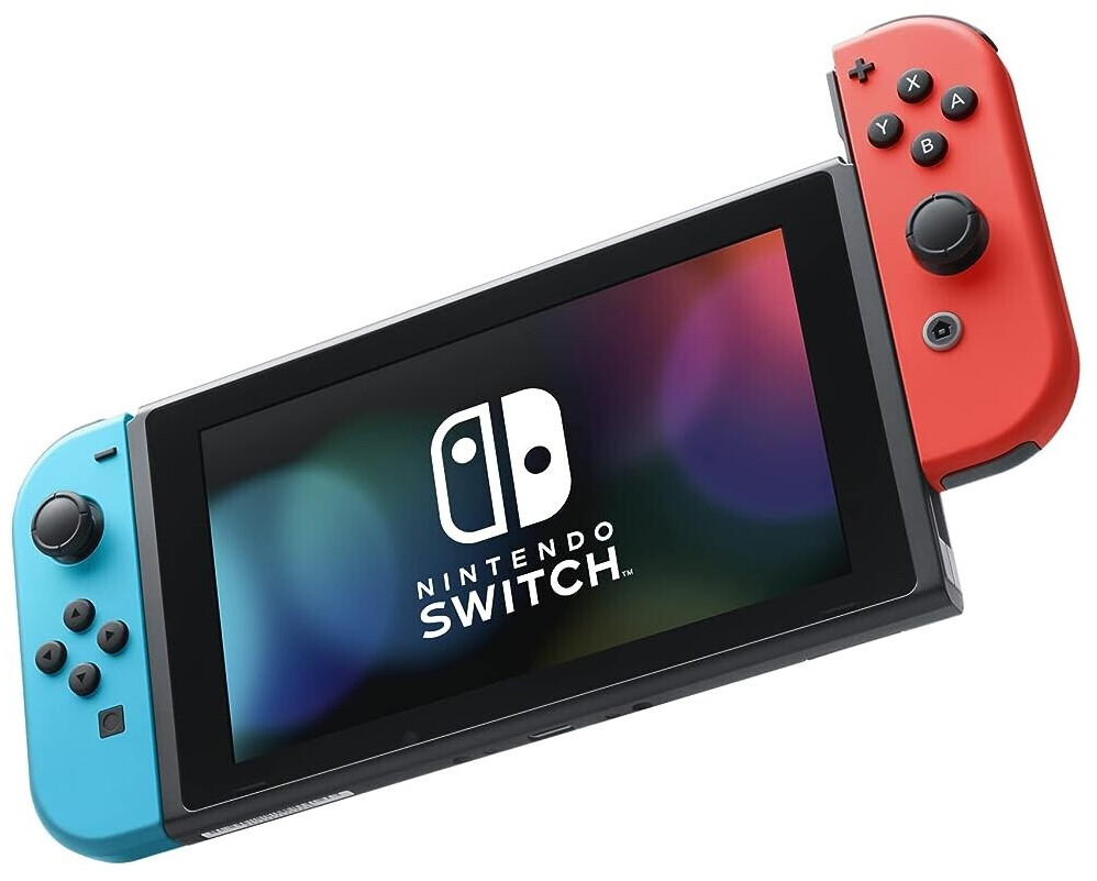 Nintendo Switch neon-rot/neon-blau (neue Edition) + Pikmin 4 ab