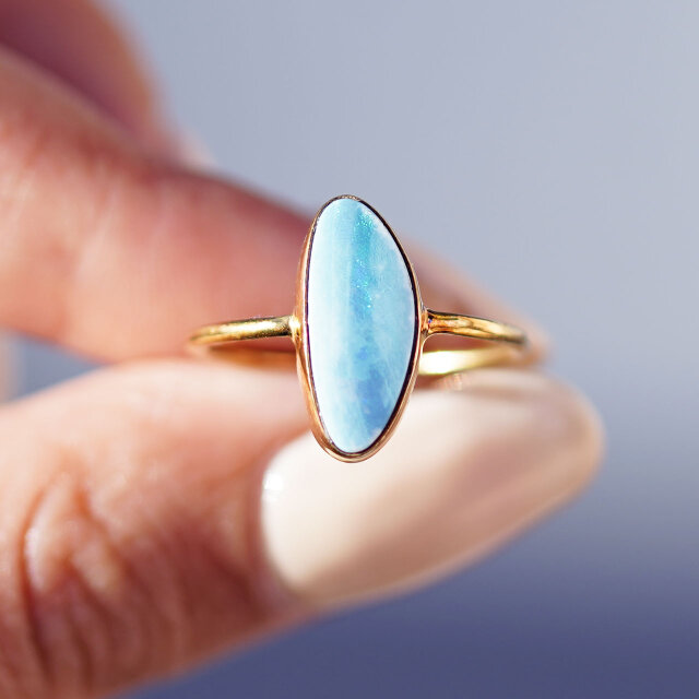 スモーキークォーツ・大粒・極上・天然石・シルバーリング | iichi