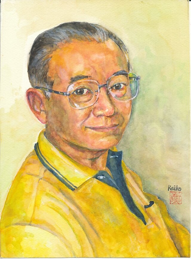 人物水彩肖像画 | iichi 日々の暮らしを心地よくするハンドメイドや