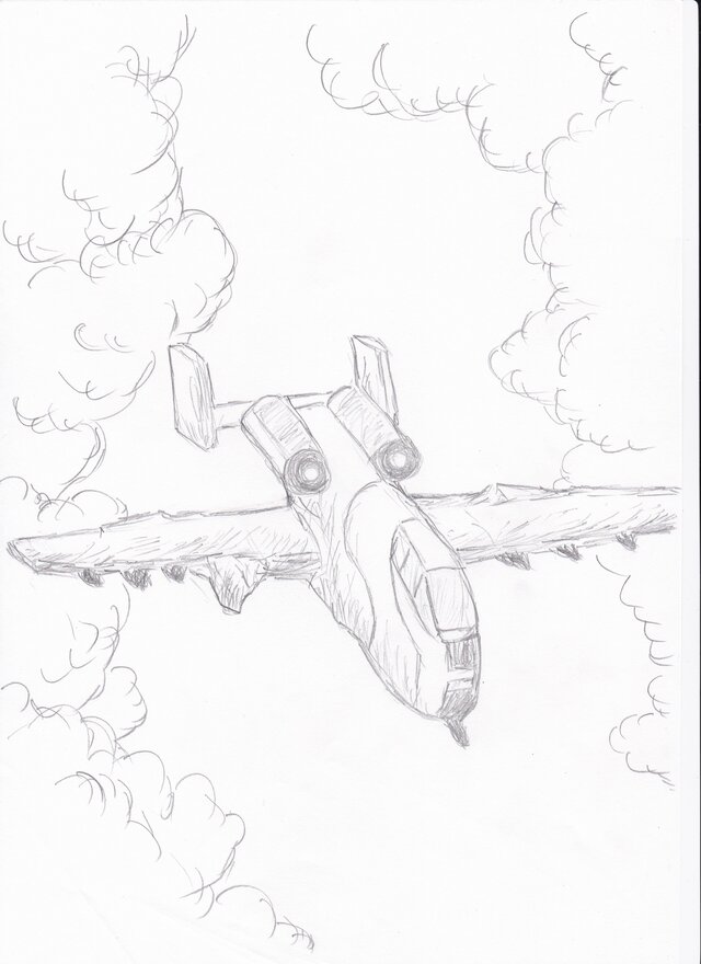 手描きイラスト 戦闘機 | iichi 日々の暮らしを心地よくする