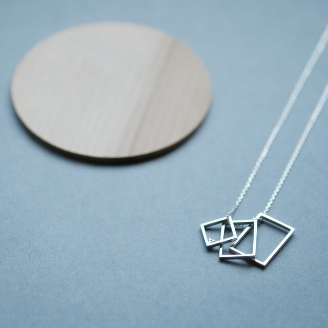 スクエア セット ネックレス シルバー925 メンズ ユニセックス | iichi
