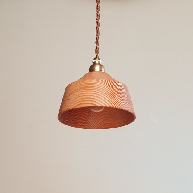 木製 ペンダントランプ 松材3 ランプシェード | iichi 日々の暮らしを