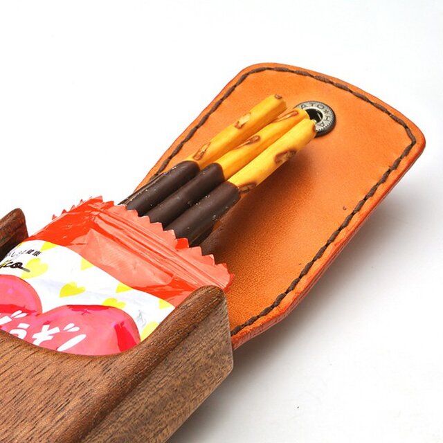 グリコ ポッキー専用木製ケース | iichi 日々の暮らしを心地よくする