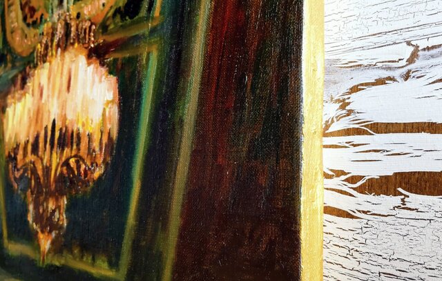 50×61㎝「シャンデリア2」油彩・原画・F12