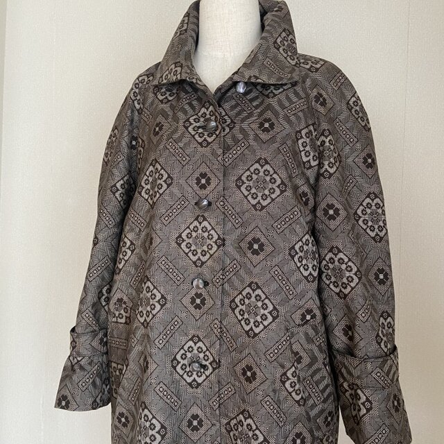 オーダー参考作品 着物リメイク コート裏あり | iichi 日々の暮らしを