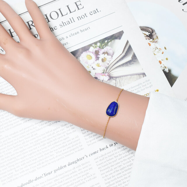 K18 ラピスラズリ ブレスレット 1点もの CD145CIBS | iichi 日々の