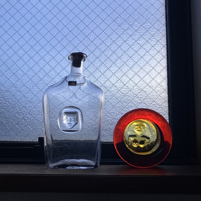 北欧＊エリック・ホグラン／鮮やかな赤のアッシュトレイ/ヴィンテージ