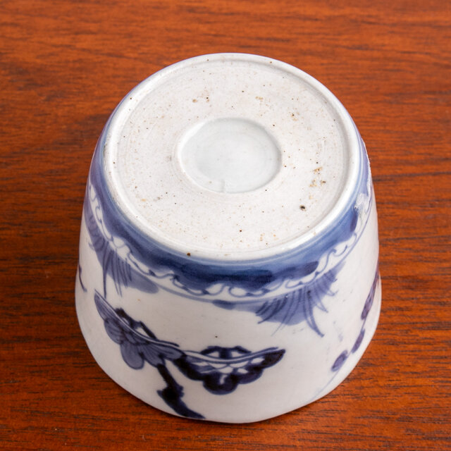 古伊万里 染付 松竹梅文 輪花蕎麦猪口 江戸後期 | iichi 日々の暮らし