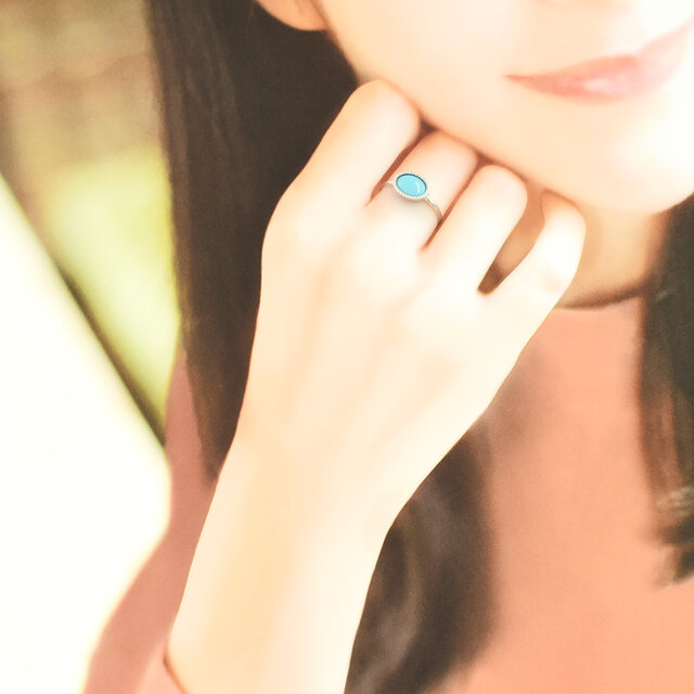 スリーピングビューティー ターコイズ リング SV925 CK008CIBSN