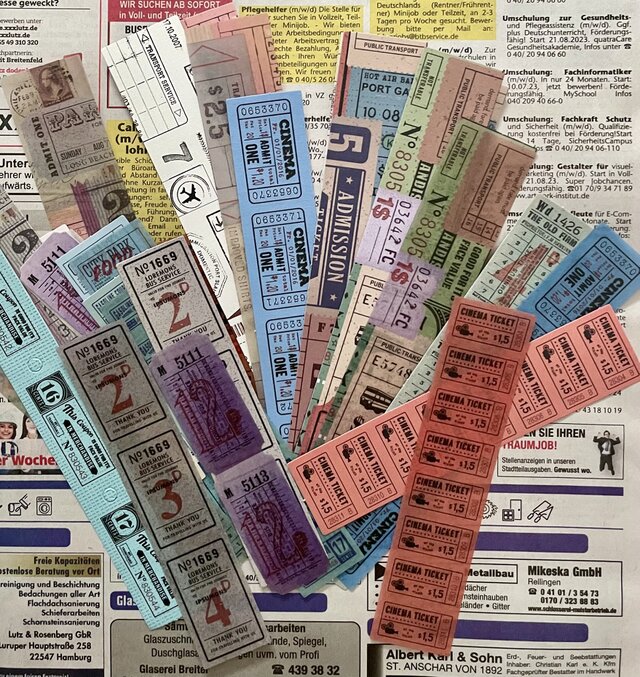 海外チケットシール24枚 | iichi 日々の暮らしを心地よくする