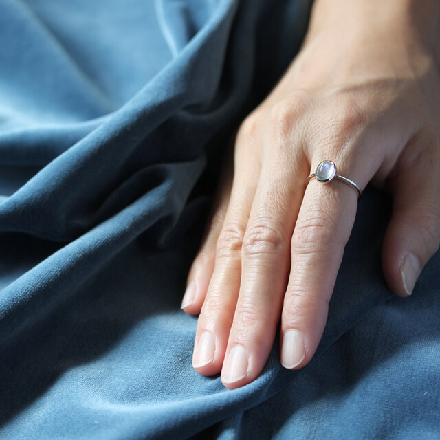 K10 ブルームーンストーンリング S | iichi 日々の暮らしを心地よく