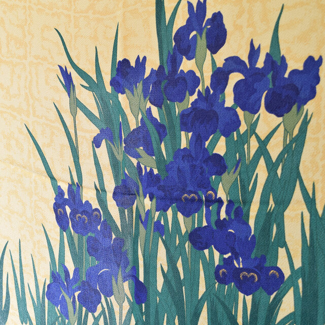 68cm 風呂敷 絹 名作 尾形光琳 かきつばた | iichi 日々の暮らしを