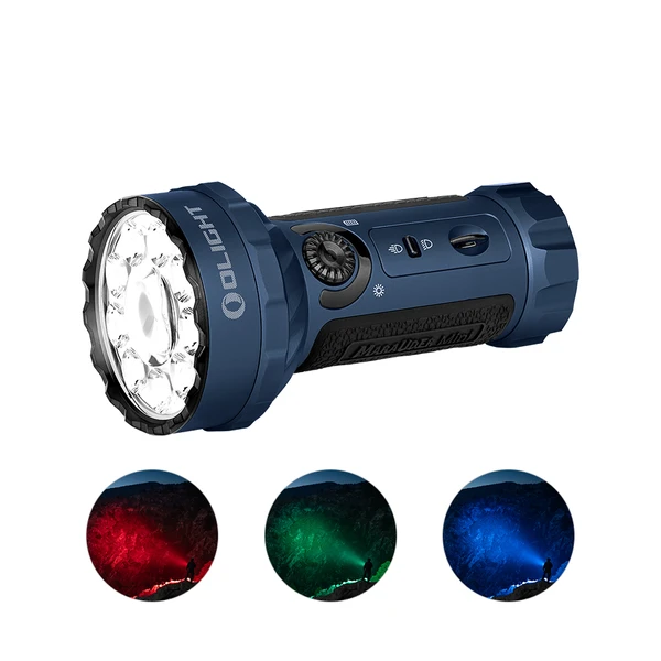 Marauder Mini 7000 Lumen LED Flashlight Dual Beam RGB Outdoor - Olight
