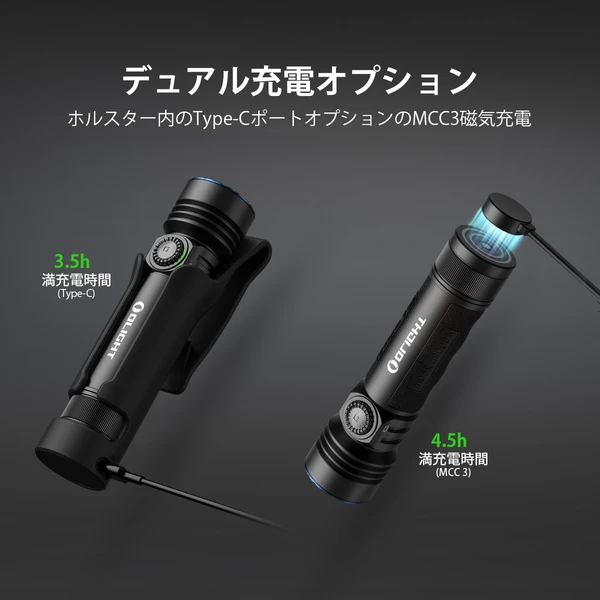 Seeker 4 Pro 高出力懐中電灯 4600ルーメン 強力EDCライト Type-C充電