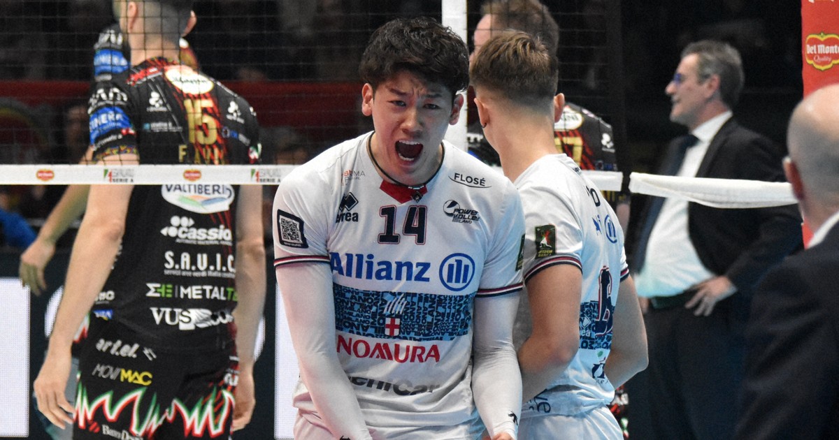 石川祐希、イタリア・セリエAペルージャに移籍 今季4冠の絶対王者