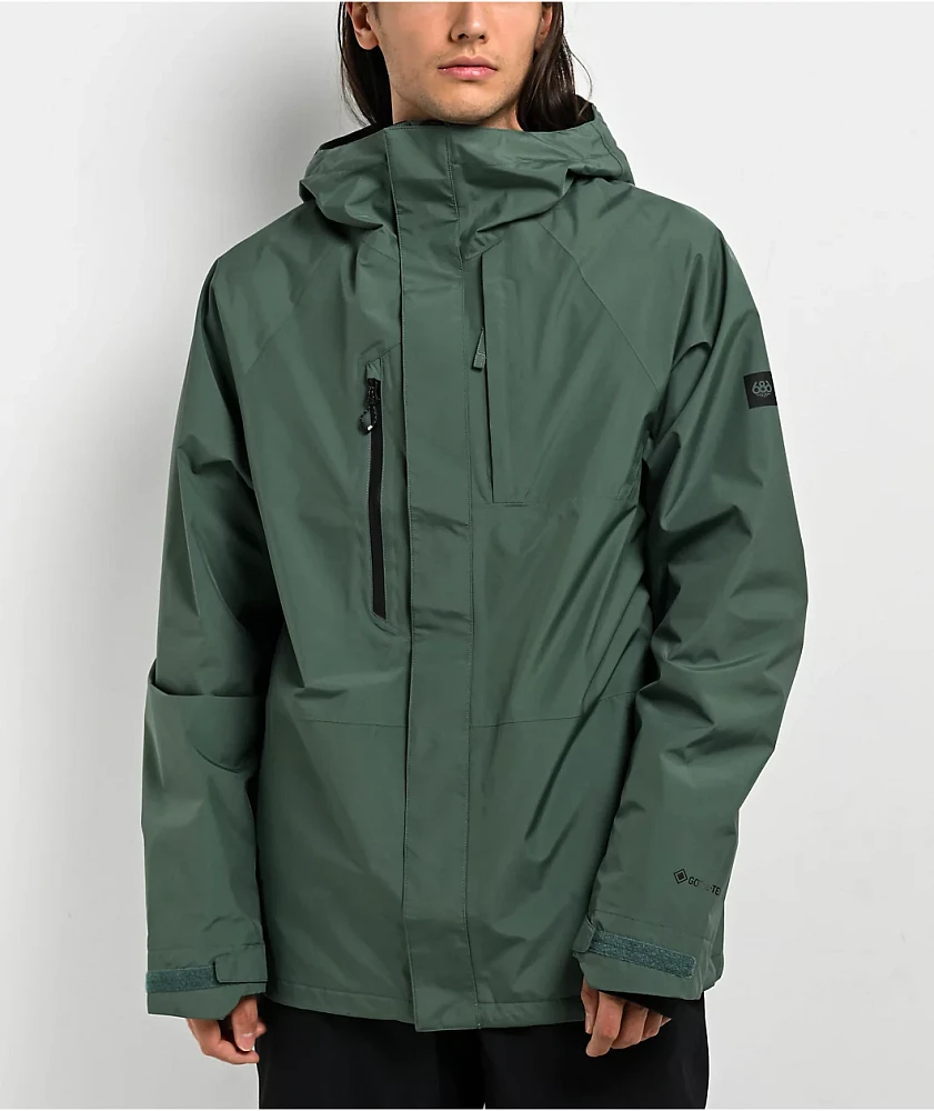 686 Gore-Tex Core Shell Cypress Green Snowboard Jacket | MainPlace