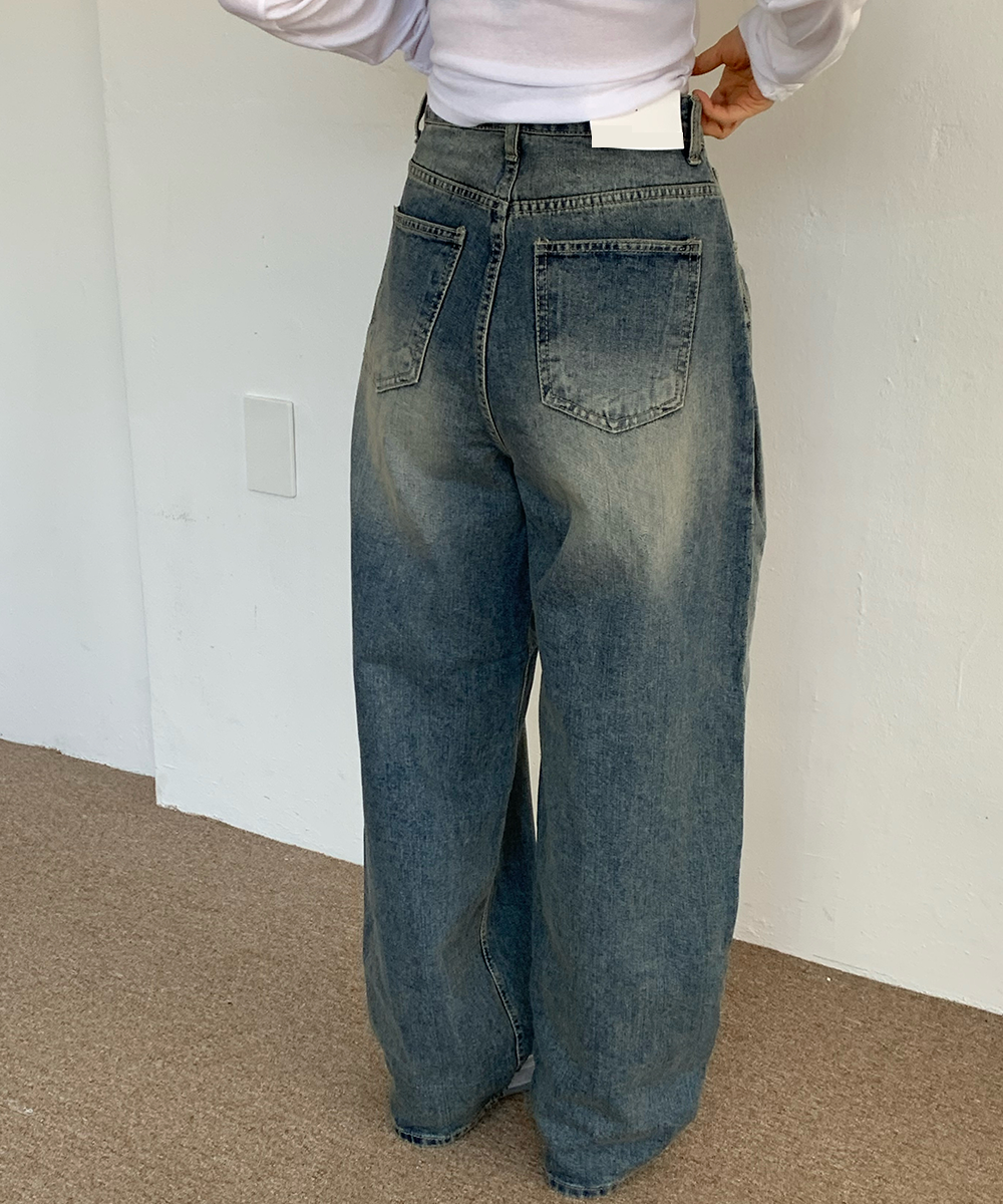 バルーンハイウエストデニムパンツ | ファッション通販サイト NUGU