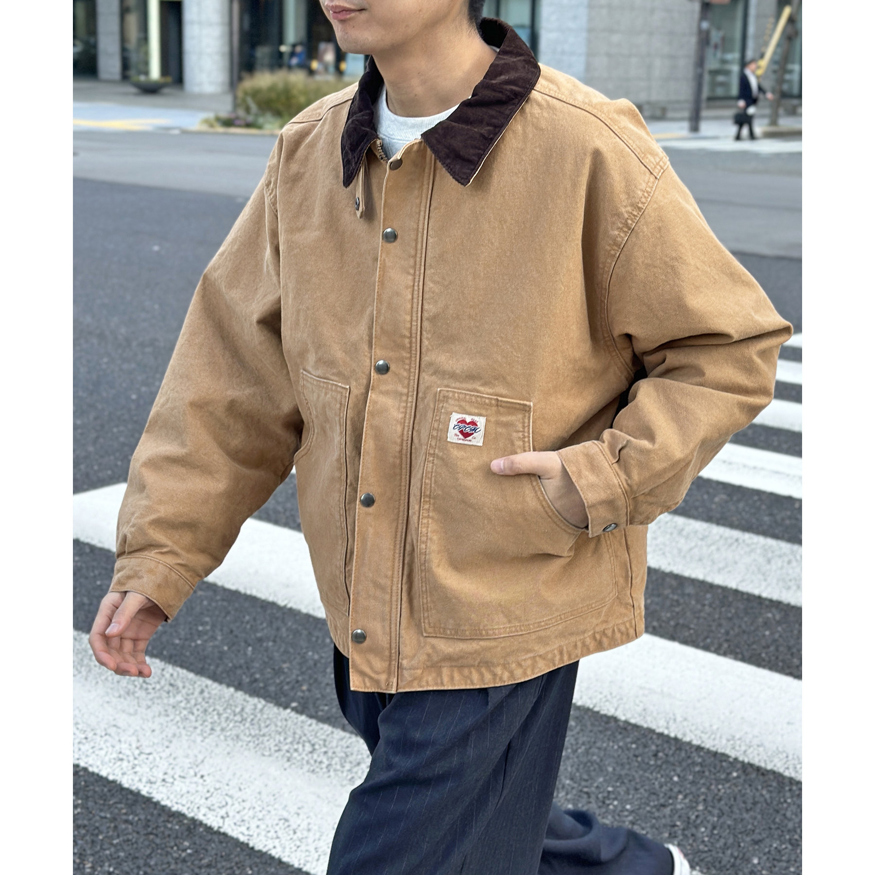 コーデュロイ襟ワークジャケット | ファッション通販サイト NUGU