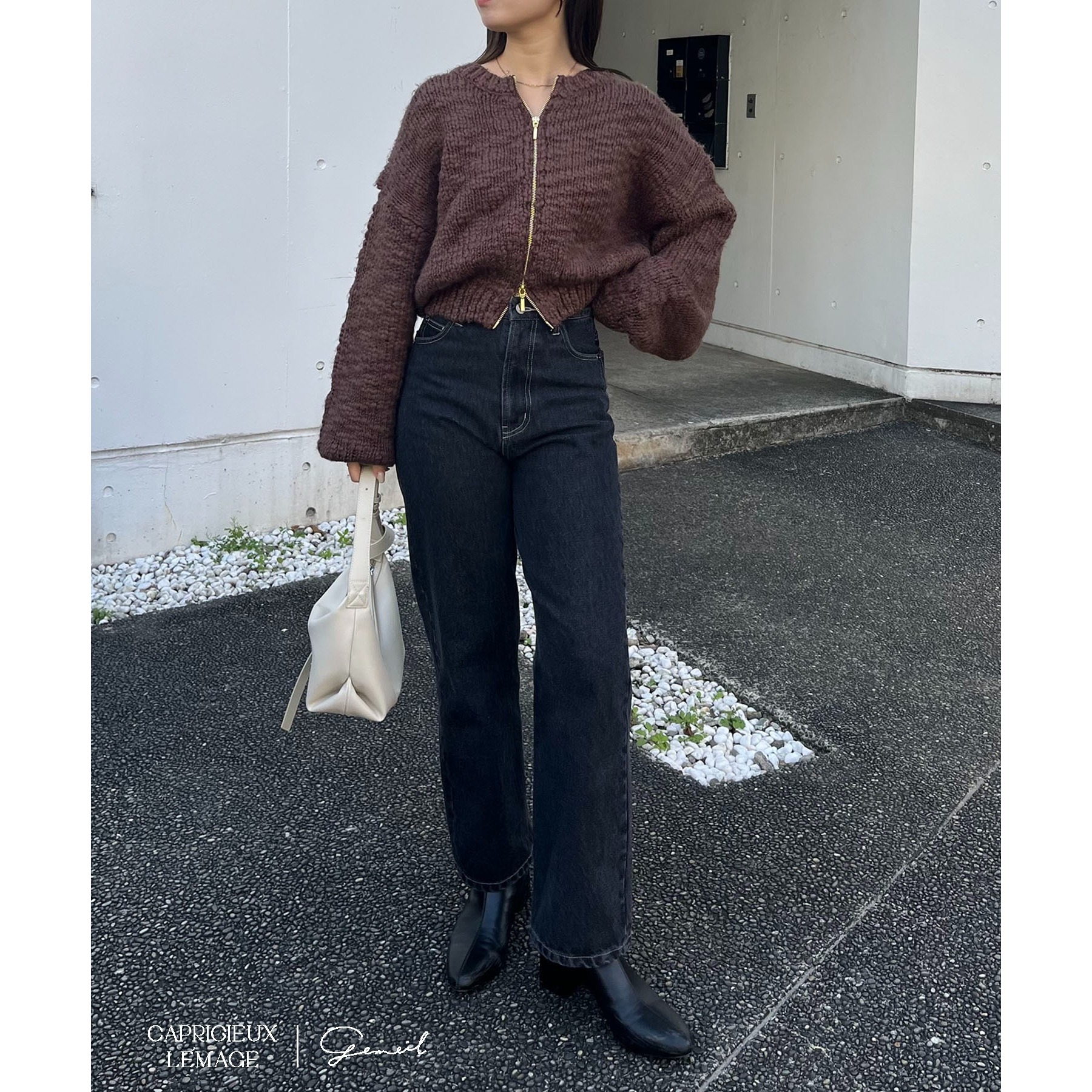 LE'MAGE×gemeilコラボ】スラブジップカーディガン | ファッション通販