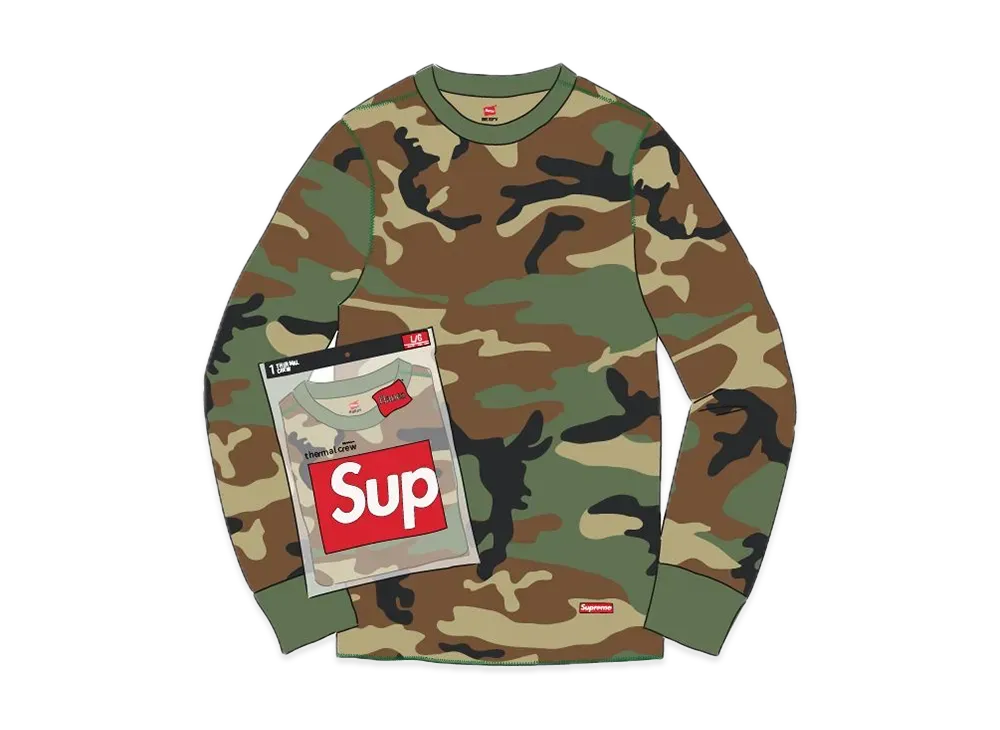 Supreme x Hanes Thermal Crew (1 Pack) 