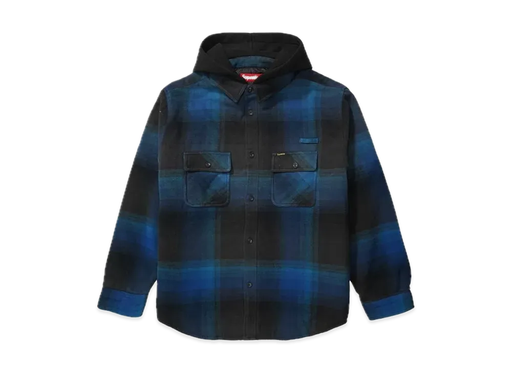 Supreme Quilted Lined Hooded Flannel Shirt 