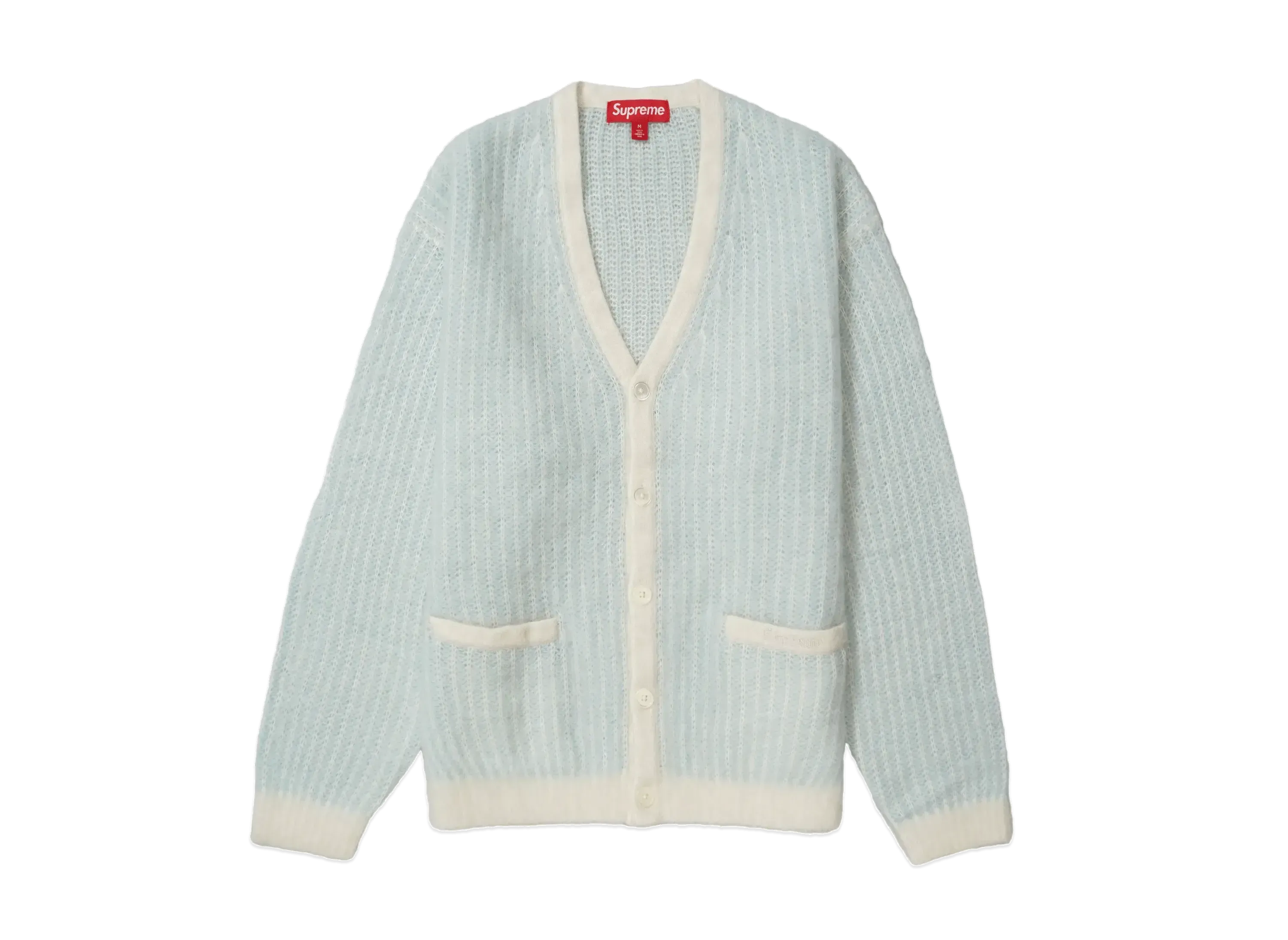 Supreme 2-Tone Mohair Cardigan 