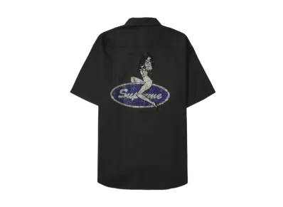 Supreme Rhinestone Pin Up S/S Work Shirt 
