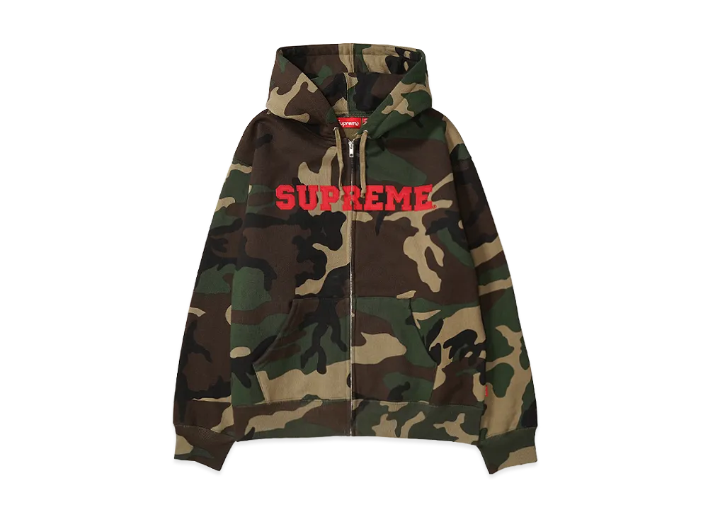Supreme Collegiate Applique Zip Up Hooded Sweatshirt 