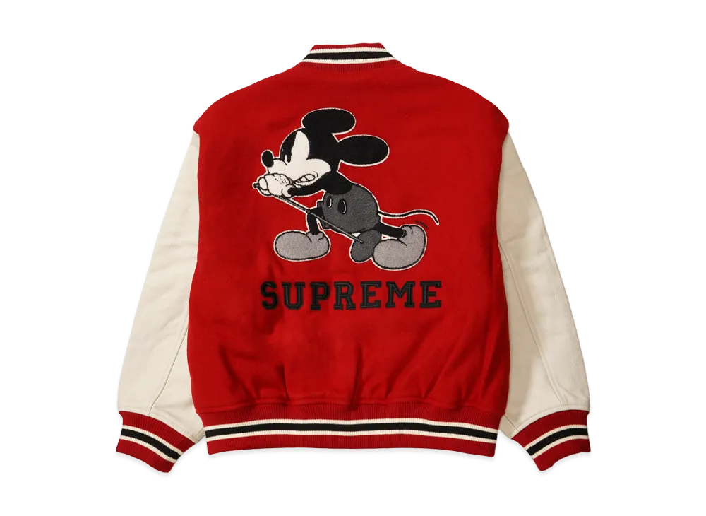 Supreme x Number (N)ine x Mickey Mouse Varsity Jacket 