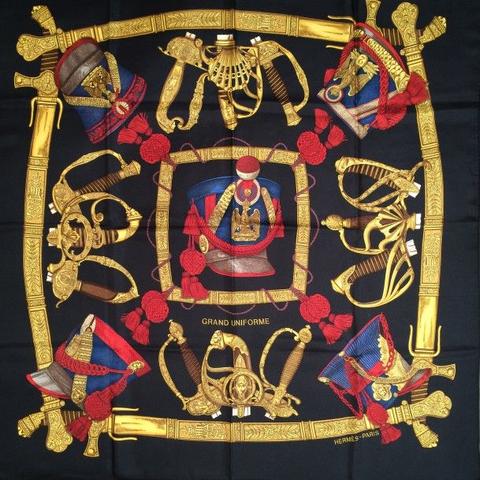 Grand uniforme black - Hermès Scarf Details | Scarf Sage