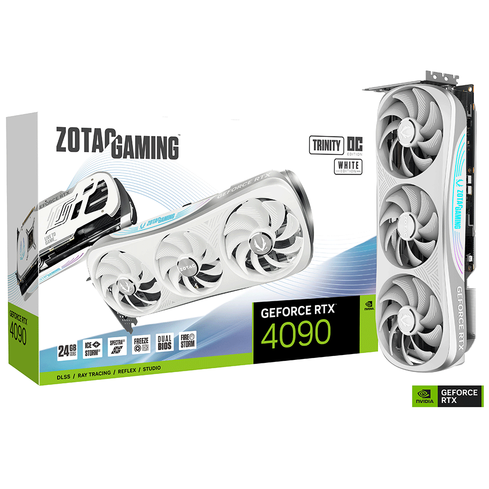 Zotac GAMING GeForce RTX 4090 Trinity OC 24GB GDDR6X White Edition