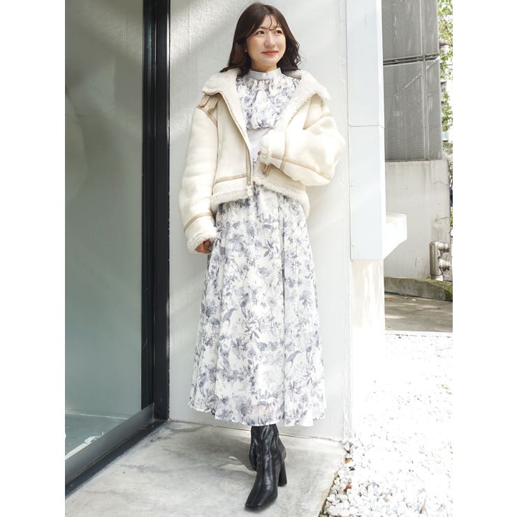 フェイクムートンボンバージャケット[品番：MKSW0045712]｜MERCURYDUO